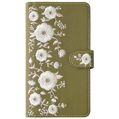【梅澤商店】 100機種以上対応 ハンドあり インド刺繍 花 花柄 カバー スマホケース 手帳型ケース ケース カバー