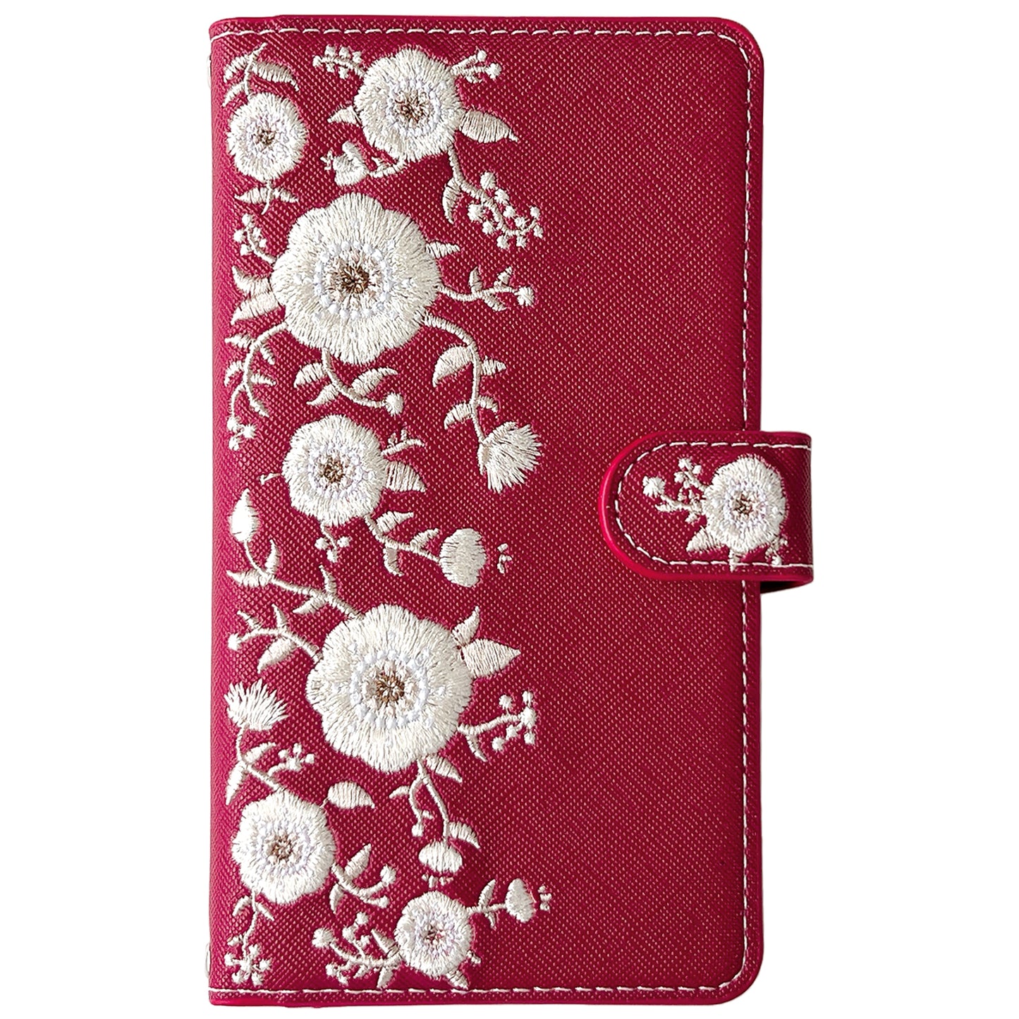 【梅澤商店】 100機種以上対応 ハンドあり インド刺繍 花 花柄 カバー スマホケース 手帳型ケース ケース カバー