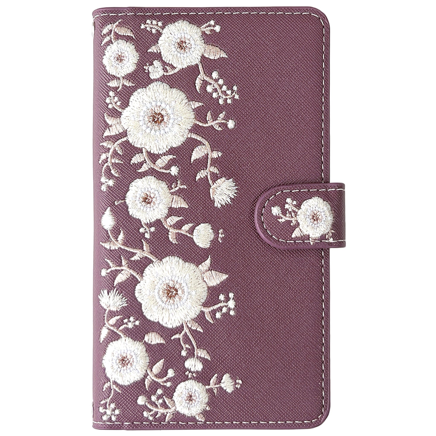 【梅澤商店】 100機種以上対応 ハンドあり インド刺繍 花 花柄 カバー スマホケース 手帳型ケース ケース カバー