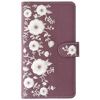 【梅澤商店】 100機種以上対応 ハンドあり インド刺繍 花 花柄 カバー スマホケース 手帳型ケース ケース カバー