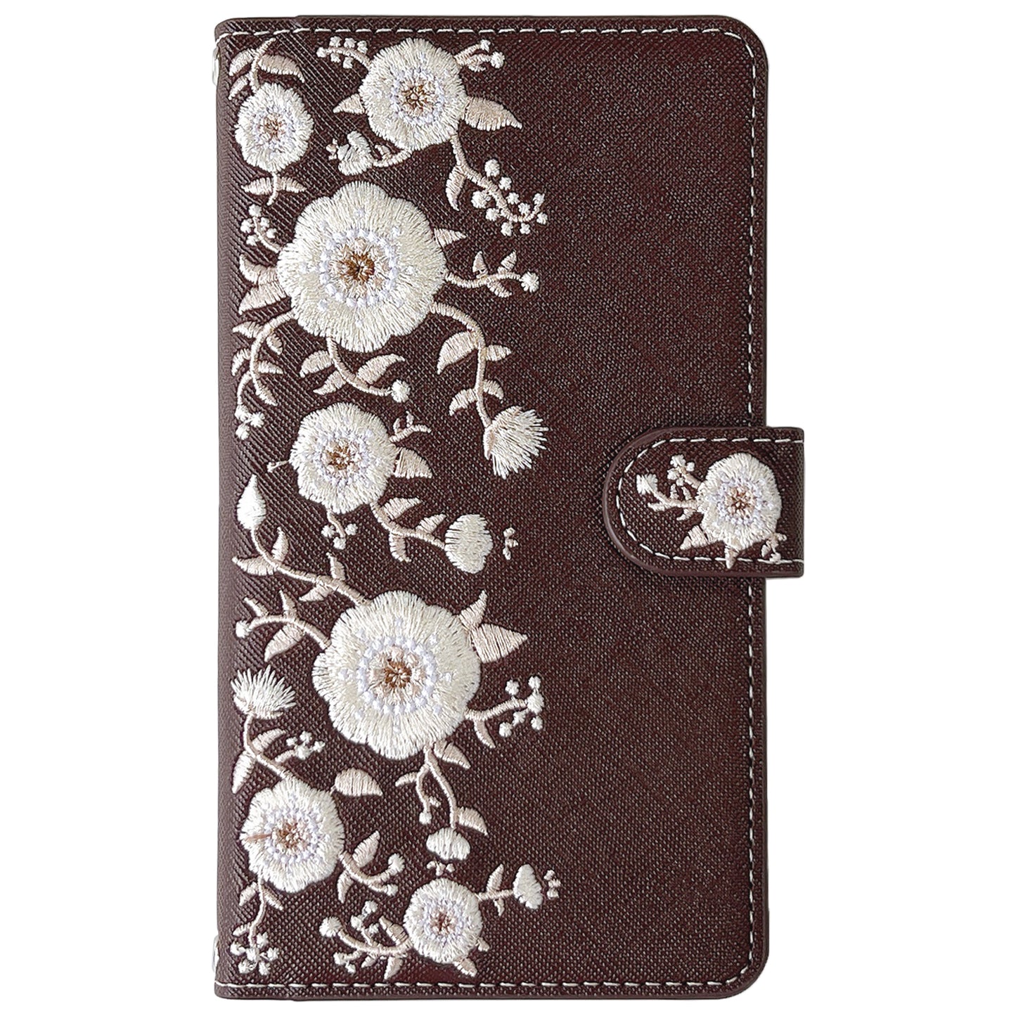 【梅澤商店】 100機種以上対応 ハンドあり インド刺繍 花 花柄 カバー スマホケース 手帳型ケース ケース カバー