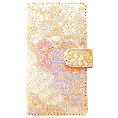 【梅澤商店】 らくらくスマートフォンme F-01L / F-42A スマホケース 手帳型ケース ケース カバー ハンド付き西陣織 明 f01l f42a 【安心の返品保証付き】
