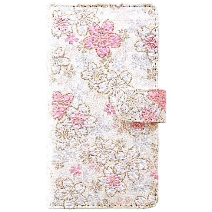 【梅澤商店】 らくらくスマートフォン3 F-06F スマホケース 手帳型ケース ケース カバー ハンド付き西陣織 明 f06f 【安心の返品保証付き】