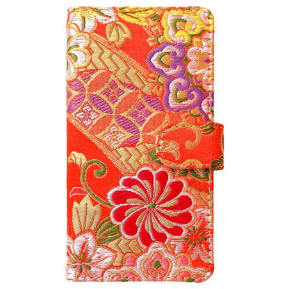 【梅澤商店】 Xperia 10 Ⅴ SO-52D SOG11 A302SO XQ-DC44 スマホケース 手帳型ケース ケース カバー ハンド付き 西陣織 松 so52d sog11 a302so 【安心の返品保証付き】