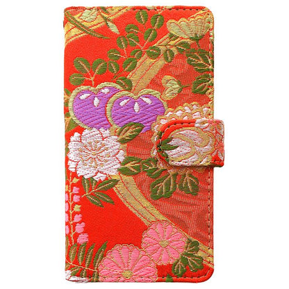 【梅澤商店】 iPhone 15 Plus スマホケース 手帳型ケース ケース カバー ハンド付き西陣織 竹 【安心の返品保証付き】