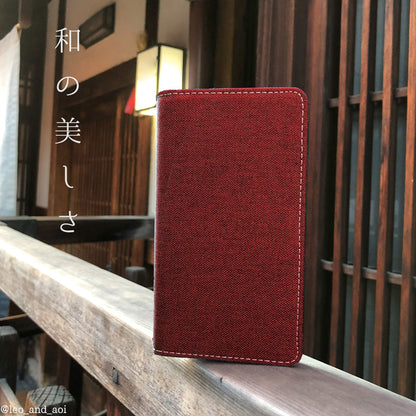 【梅澤商店】 100機種以上対応 二つ折り スタンド式 京スタイル 和風 和 スマホケース 手帳型ケース ケース カバー