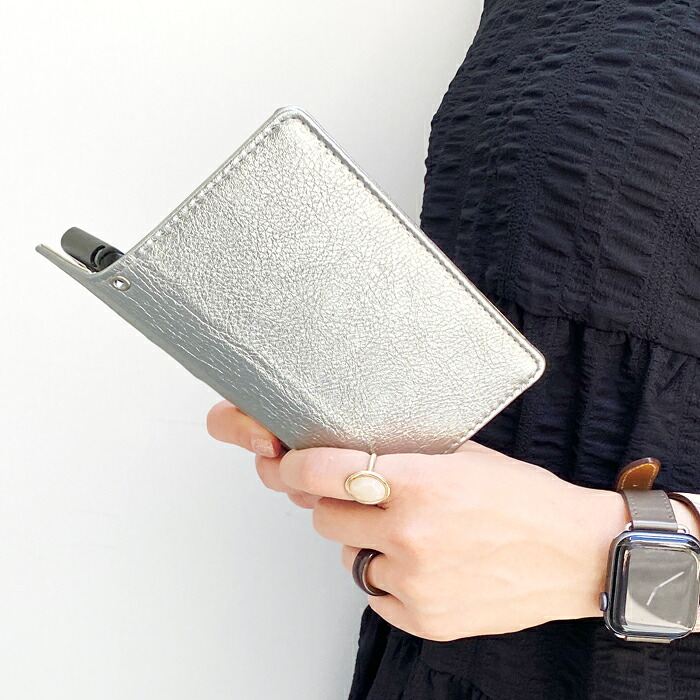 【梅澤商店】 Xperia Ace SO-02L スマホケース 手帳型ケース ケース カバー ハンド付き本革メタリック so02l 【安心の返品保証付き】