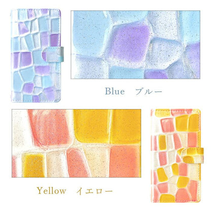 【梅澤商店】 かんたんスマホ4 A402ZT スマホケース 手帳型ケース ケース カバー ハンドありステンドグラス a402zt 【安心の返品保証付き】